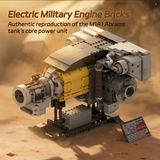 AGT1500 M1 Abrams Tank Turbine Blocks Rotatable Fan Military Engin Display Model