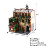 MOC Juliet's Former Residence Street View Building Block Model Set Ornament Toy