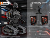 Dark Sci-Fi Security Robot Mecha Brick Set Collectible Building Kit Gift