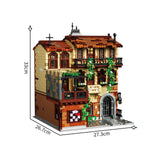 Juliet Balcony Building Blocks Set - Townhouse Architecture Brick Model