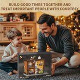 Ashley's 2-Story House Building Blocks Set with LED Lights - Creative Modular