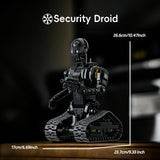 Dark Sci-Fi Security Robot Mecha Brick Set Collectible Building Kit Gift