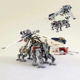 New Moc 1758PCS Republic Dropship With AT-OT Walker Building Blocks Set Diy Gift