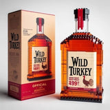 Whiskey Bottle Building Blocks Set Creative Wine Decor Gift for Adults Collector