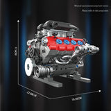 Ferrari SF90 Hybrid Engine Building Blocks Battery Powered Mechanical Model Toy