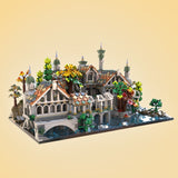 The Ringss Medieval Architecture Rivendells Scene Model Building Blocks Toy Gift