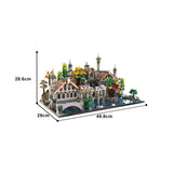 The Ringss Medieval Architecture Rivendells Scene Model Building Blocks Toy Gift