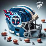 Creative NFL Style Football Helmet Building Blocks Model Collectible Display