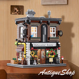 1950Pcs Antique Shop Building Blocks Set City Street Store Model with LED Light