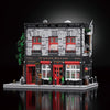 Retro Tavern Building Blocks Set City Street Pub Model with LED Light Kit
