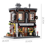 1950Pcs Antique Shop Building Blocks Set City Street Store Model with LED Light