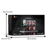 Retro Tavern Building Blocks Set City Street Pub Model with LED Light Kit