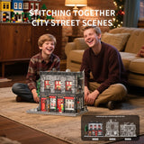 Retro Tavern Building Blocks Set City Street Pub Model with LED Light Kit