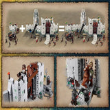 1368pcs LOTR Hobbit Helms Deep 9474 Building Block Set Toy Diy Bulid Bricks