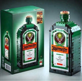 Whiskey Bottle Building Blocks Set Creative Wine Decor Gift for Adults Collector
