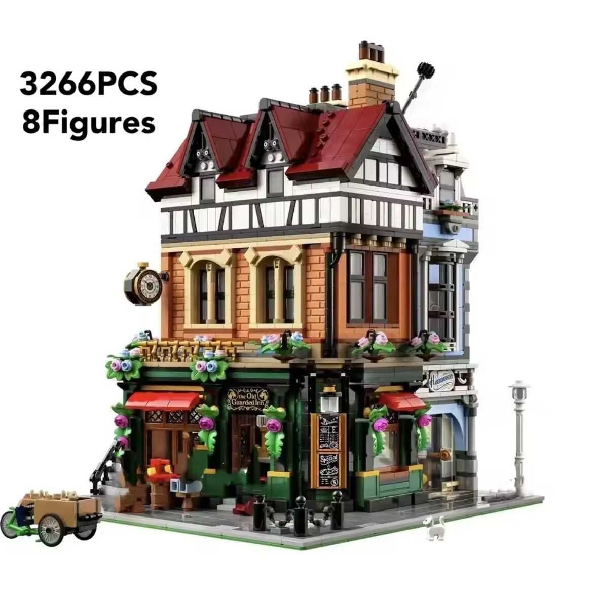 MOC 3266pcs Block Set Creator Expert Modular Buildings - Tudor Corner 2026