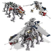 New Moc 1758PCS Republic Dropship With AT-OT Walker Building Blocks Set Diy Gift