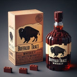 Whiskey Bottle Building Blocks Set Creative Wine Decor Gift for Adults Collector