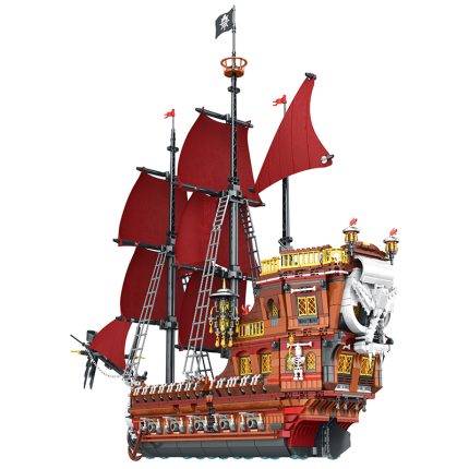 Large assembled building block toy pirate ship (3066pcs)